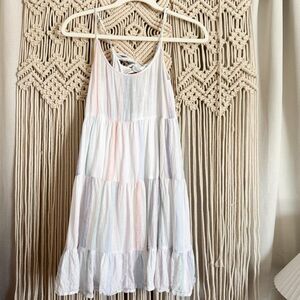 Rails Linen Blend Striped Dress XS